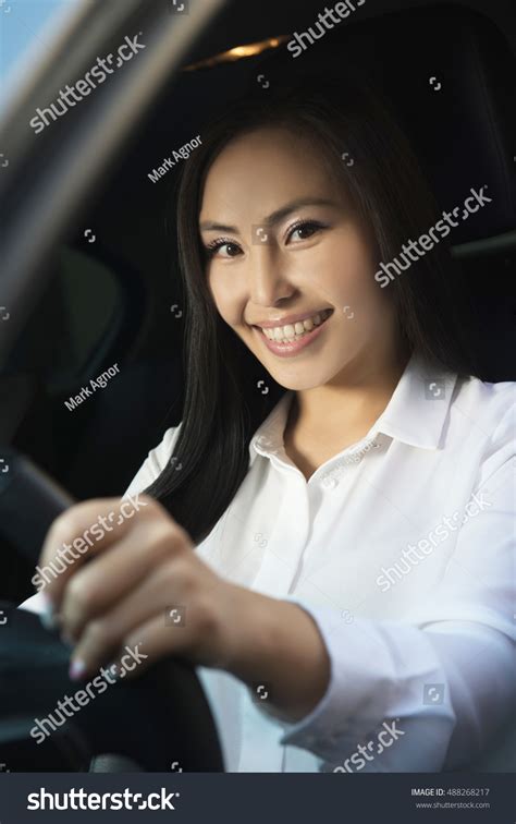 Happy Woman Driving Stock Photo 488268217 Shutterstock
