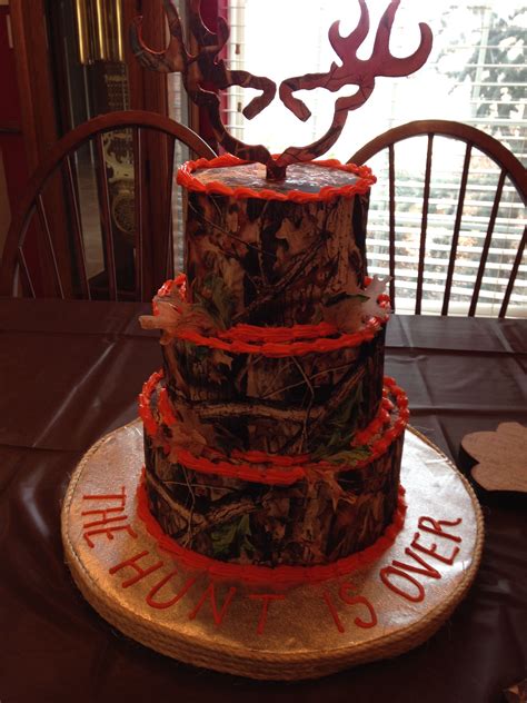 Realtree Wedding Cake Orange Wedding Cake Hunting Wedding Cake