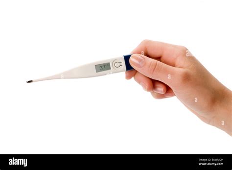 Hand Holding Thermometer High Resolution Stock Photography And Images