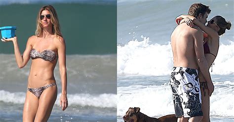 Gisele Bundchen And Tom Brady At The Beach Pictures Popsugar