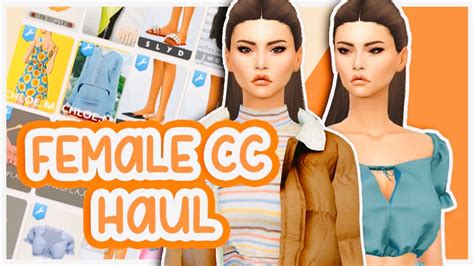 The Sims 4 Female Cc Folder Lookbook And Links🍊free Download Youtube