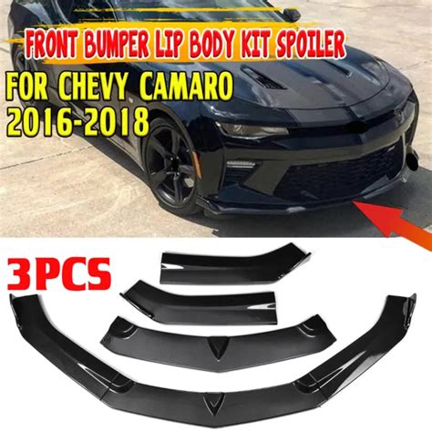 Zl1 Style Front Lip Splitter Carbon Style For 16 18 Chevy Camaro Lt Ls