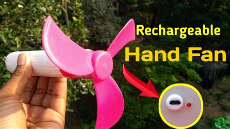 How To Make A Rechargeable Electric Hand Fan Homemade Invention