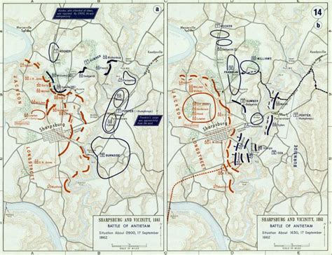 Battle Of Antietam September 17 1862 Battle Maps Zoomable Image