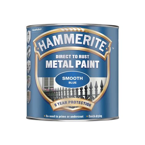 Hammerite Metal Paint Smooth Finish Blue 750ml Leyland Sdm