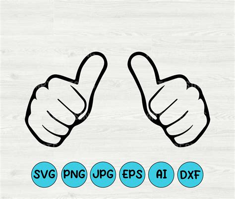 Thumbs Svg Thumbs Up Svg Svg Files For Cricut Commercial Etsy