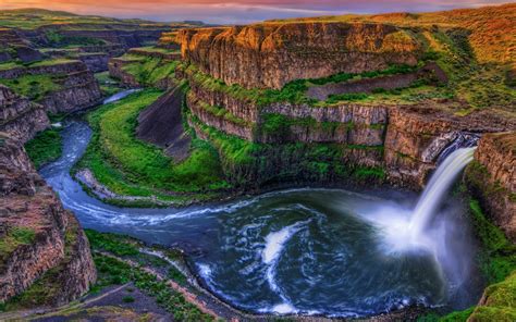 1620x911 Landscape Nature River Waterfall Wallpaper Coolwallpapersme