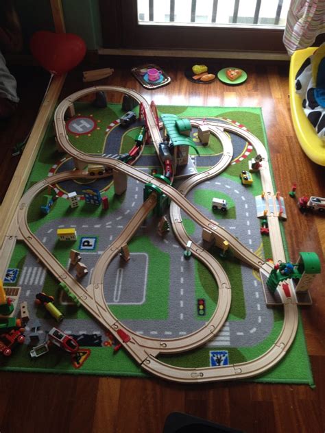 Where will the train go next? Brio train set | Toy train, Wooden train track, Wood train