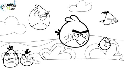 Angry Birds Season Coloring Pages Team Colors