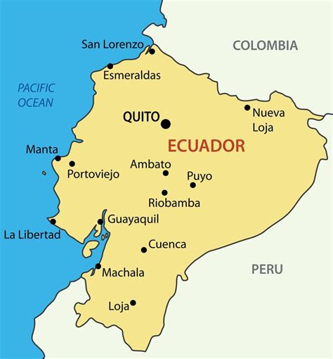 Ecuador Map Mapsof Net Gambaran