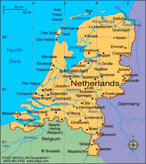 Map of The Netherlands | Illustrated maps | Pinterest | Holland, Dutch