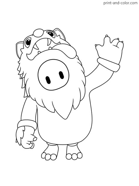Fall Guys Coloring Pages Print And Color Com