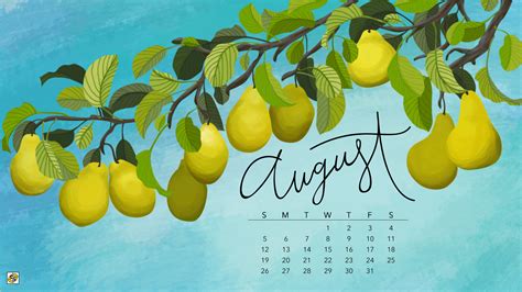Free Download August 2018 Desktop Calendar Composure Graphics