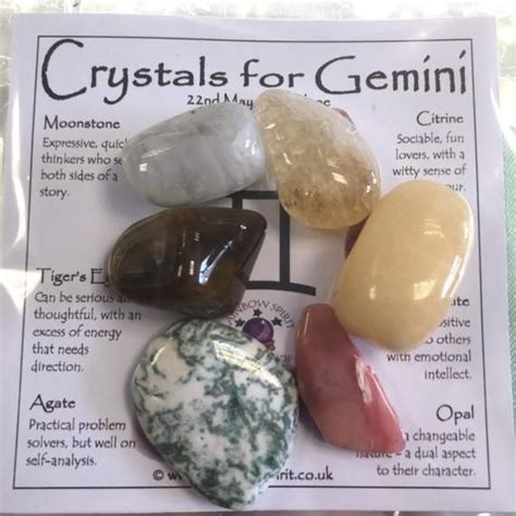 Gemini Birthstones Crystal Set Gemini Birthstone Birthstones Crystals