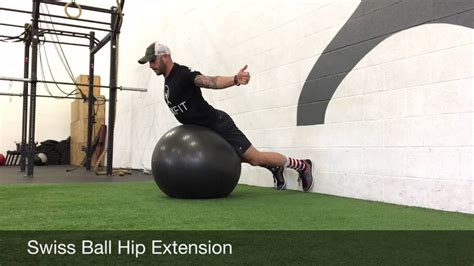 Swiss Ball Hip Extension Youtube