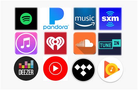 Music Streaming App Icons Graphic Design Hd Png Download Kindpng