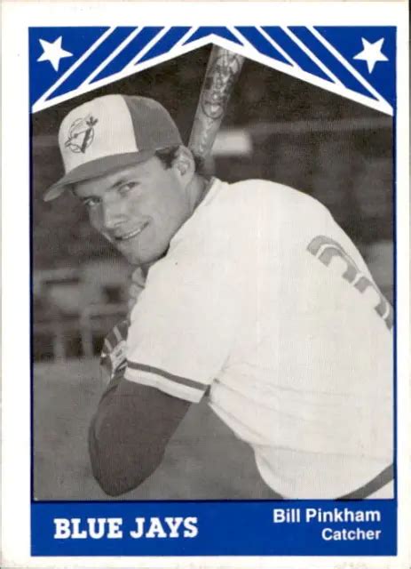 Carte De Baseball 1983 Knoxville Blue Jays Tcma 8 Bill Pinkham Anaheim