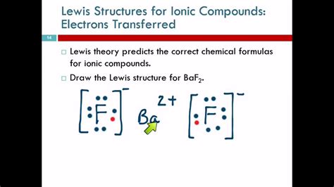 103 Lewis Structures Of Ionic Compounds Electrons Transferred Youtube