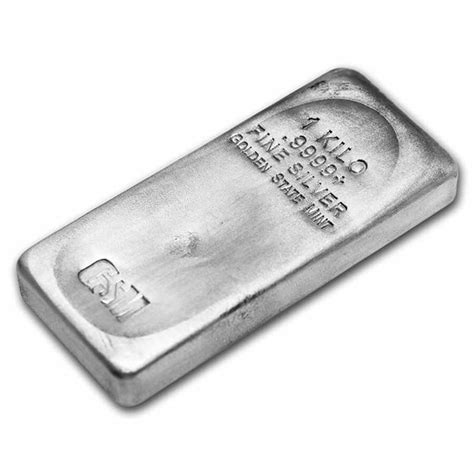 Buy 1 Kilo Cast Poured Silver Bar Golden State Mint 9999 Apmex