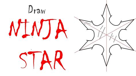 How To Draw Ninja Star Youtube