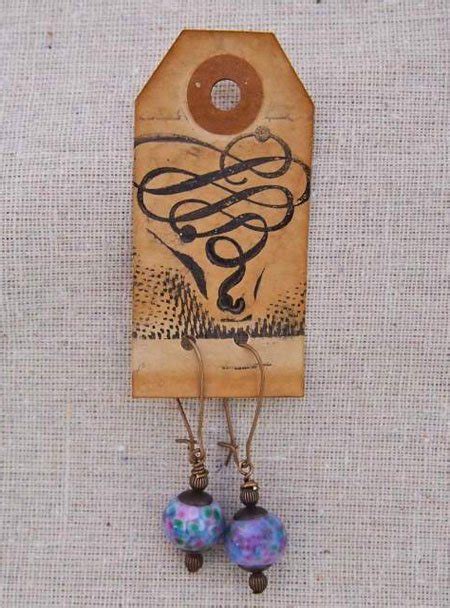 Unique business cards, custom business cards, shaped business cards, cool business card Handmade Earring Cards - Interweave