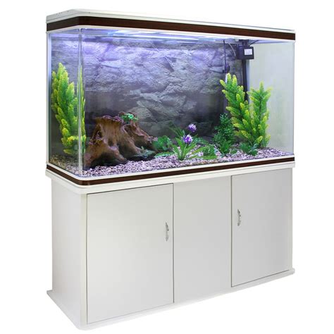 Juwel rio 350 led aquarium and cabinet in light wood. Fish Tank Aquarium Tropical Marine Complete Set Up White ...