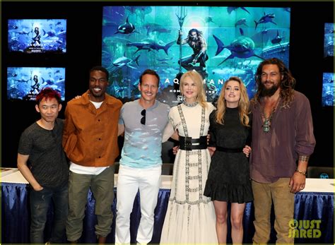 Jason Momoa Nicole Kidman And Amber Heard Debut Aquaman Trailer At