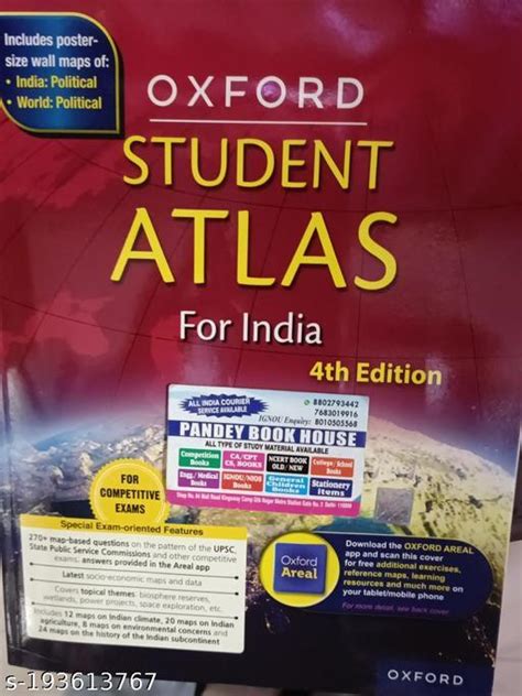 Oxford Student Atlas For India 4th Edition English Medium