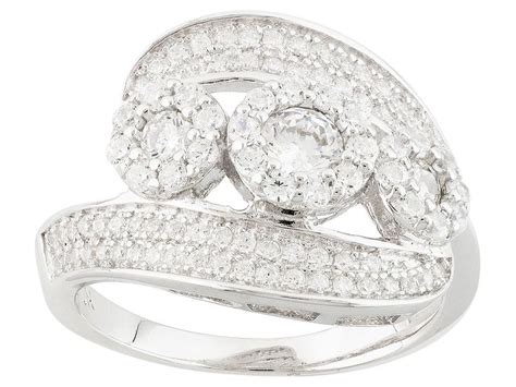 Bella Luce R 179ctw Rhodium Over Sterling Silver Ring 110ctw Dew