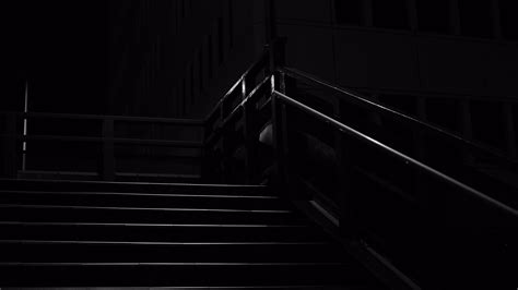 Download Wallpaper 2560x1440 Stairs Dark Lantern Night