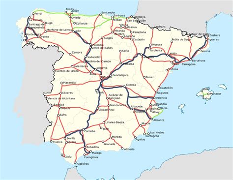 Mapa De Carreteras De España Rutas Y Carreteras Para Saber Llegar A