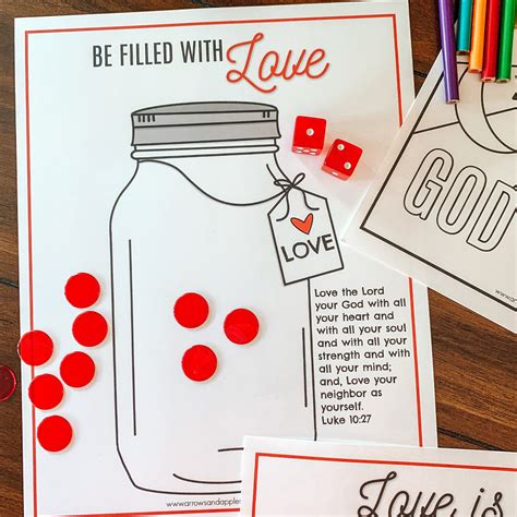 God Is Love Valentines Bible Activity Pack Arrows And Applesauce
