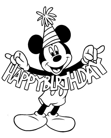 3 happy birthday coloring pages free instant downloads #coloring #coloringbook #coloringpages #cake. Desenhos para colorir do Mickey. Desenhos do Mickey