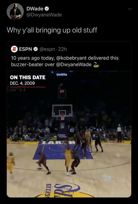 Dwyane Wade Still Feels THAT Shot 😂 : r/lakers
