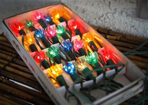 Vintage Flower Christmas Lights Excellent By Nanaandcompany