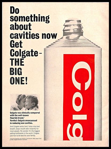 Colgate Toothpaste Vintage Print Ad Cavities Teeth Dental Care
