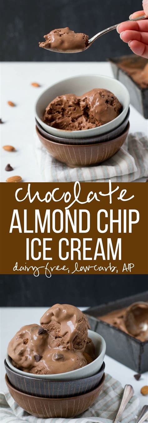 Fold the whipped cream into the sweetened condensed milk i had to make the sweetened condensed milk with almond milk, because that's all i had on hand. Chocolate Almond Chip Ice Cream made with Coconut Milk (sugar-free option) | Recipe | Low carb ...