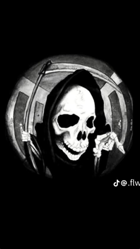 Discord Pfp Cool Skeleton Grim Reaper Art Dark Art Illustrations