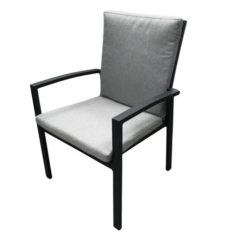 Olivia Outdoor Dining Chair Charcoal