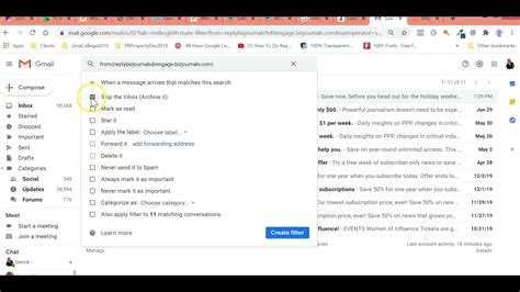 Gmail Filter Youtube