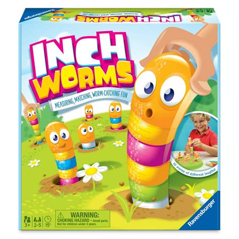 Inch Worms Preschool Board Game 2 5 Players Ages 3