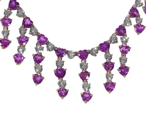 A Diamond And Pink Sapphire Necklace By Chantecler At 1stdibs