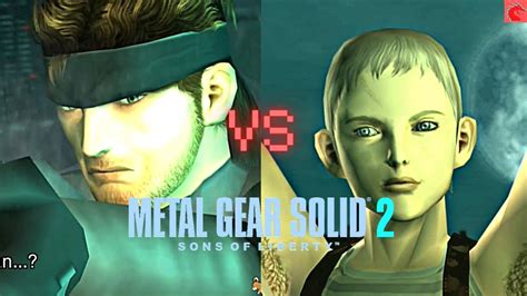 Mgs2 Solid Snake Vs Olga Gurlukovich Metal Gear Solid 2 Sons Of