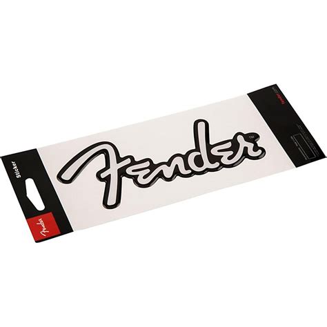 Fender Logo 3d Sticker Music123