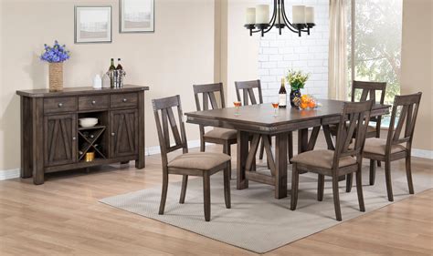 Oklahoma Farmhouse Solid Rosewood Traditional Piece Dining Room Set