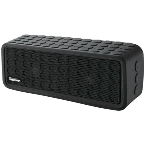 Sylvania Sp258 Black Bluetooth Mini Speaker With Silicone Protective