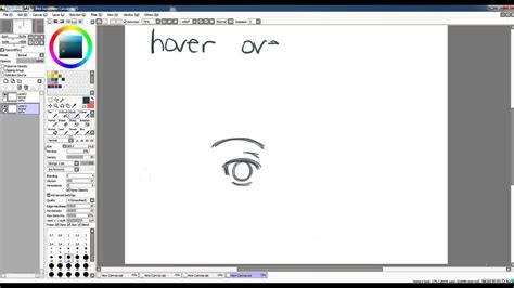 Paint tool sai - how to copy and paste a eye - YouTube