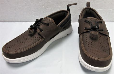 Speedo Mens Water Port Boat Dock Shoes Size 8 Brown Athletic