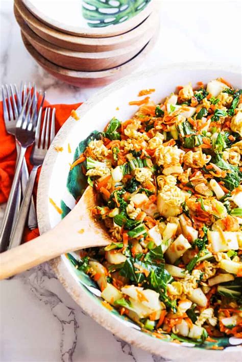 crunchy bok choy salad perfect party food pip and ebby