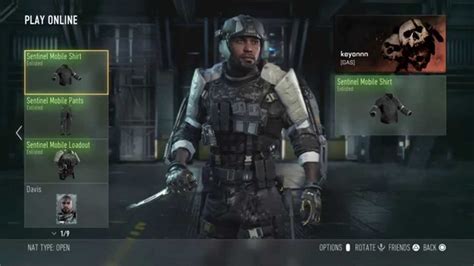 Call Of Duty Advanced Warfare Full Sentinel Mobile Loadout Youtube